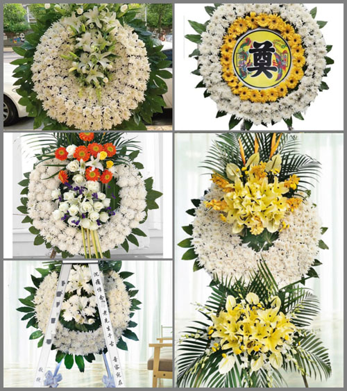 辽宁葫芦岛南票区黄土坎乡花圈速递