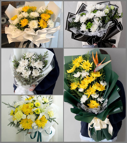 辽宁葫芦岛南票区黄土坎乡白事花束代送
